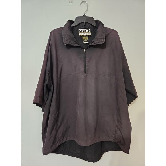 Zero Restriction Golf Quarter Zip Pullover Shirt Men’s Large Black Windbreaker - Picture 1 of 15